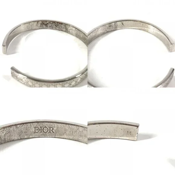 Dior Bracelet Cannage Logo Metal Silver - Picture 9 of 9
